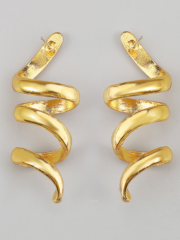 Geometric Solid Color Drop Earrings