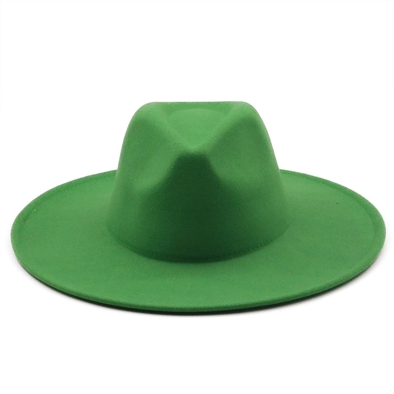 Retro Brim Big Brim Autumn And Winter Wool Top Hat
