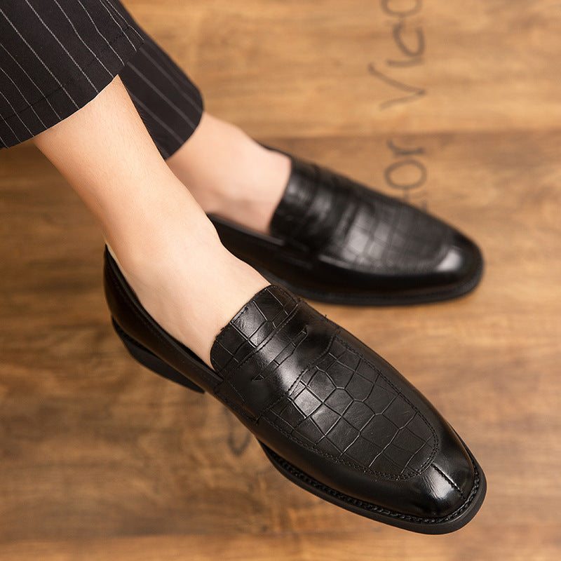 Men's Leather Fashionable Trendy Casual Shoes