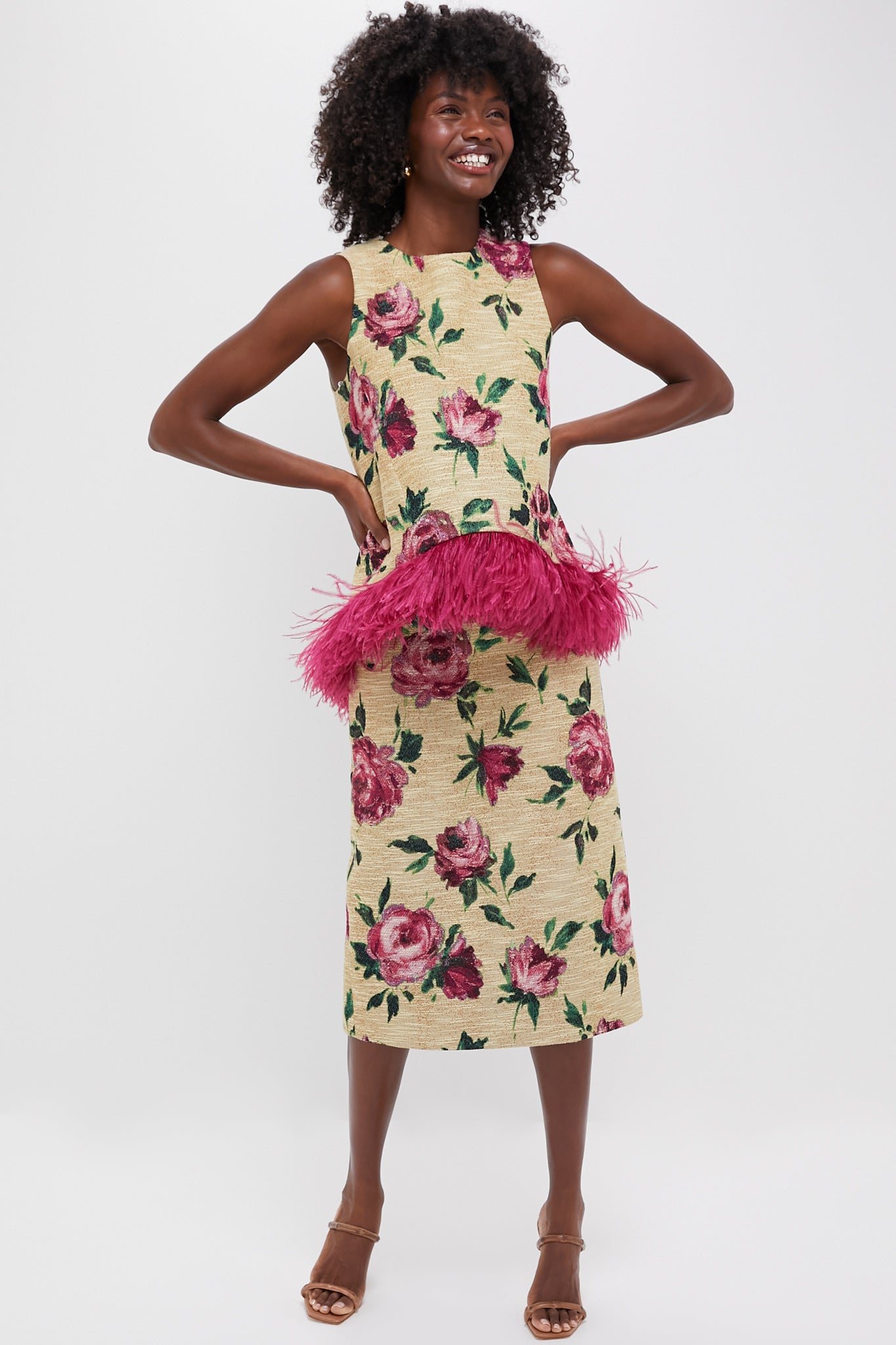Roses Pencil Skirt