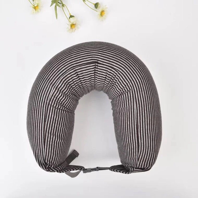 Good Product Foam Particle Pillow Unprinted U-shaped Pillow Cervical Pillow Travel Pillow Neck Pillow Waist Pillow A Generation Of Hair