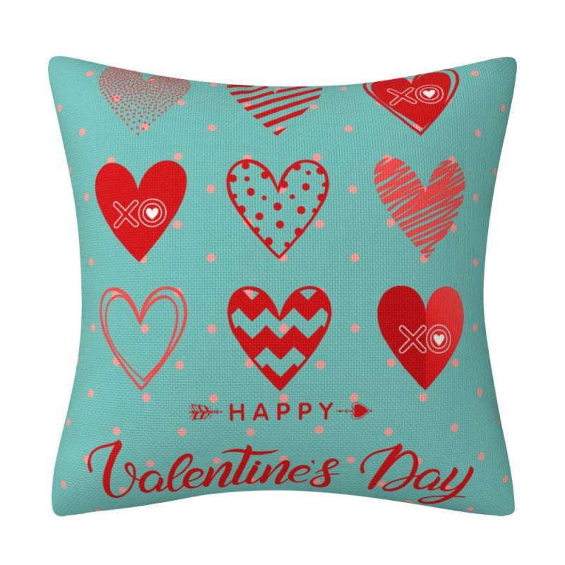 Romantic Envelope Letter Heart Shape Linen Pillow Cases Bedding