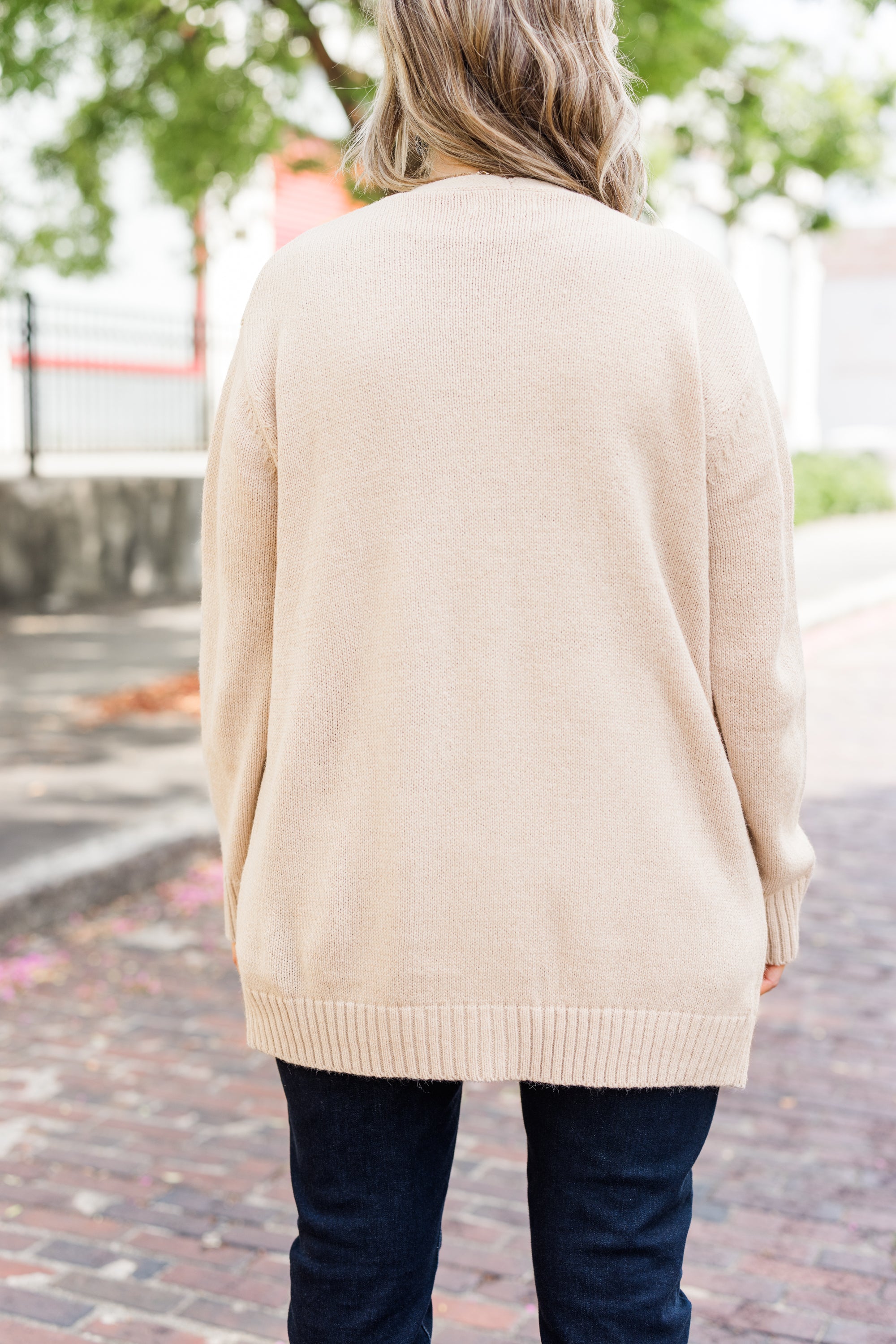 Go Everywhere Cardigan. Heather Beige