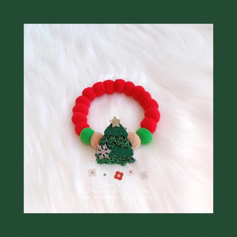 Cute Christmas Wreath Antlers Pet Accessories