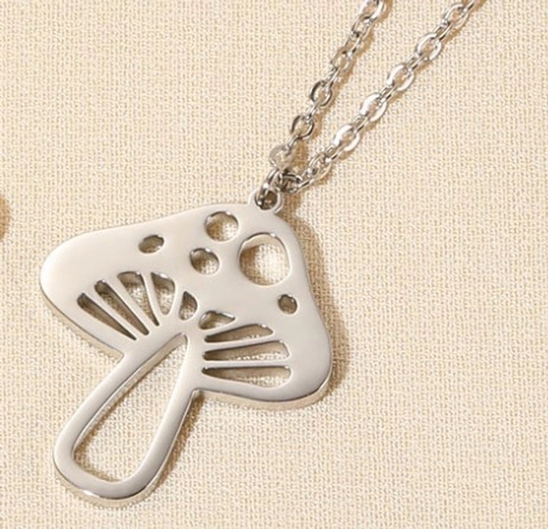 Minimalist Devil's Eye Heart Shape Butterfly Stainless Steel Plating Hollow Out Pendant Necklace
