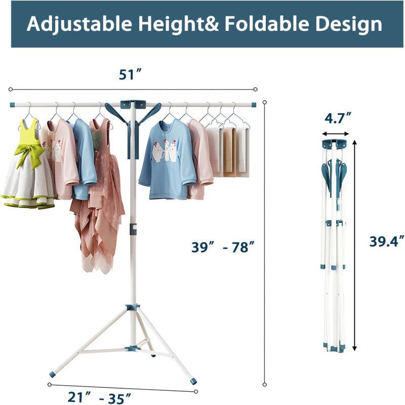 2 TIER FOLDING CLOTHES DRYING RACK