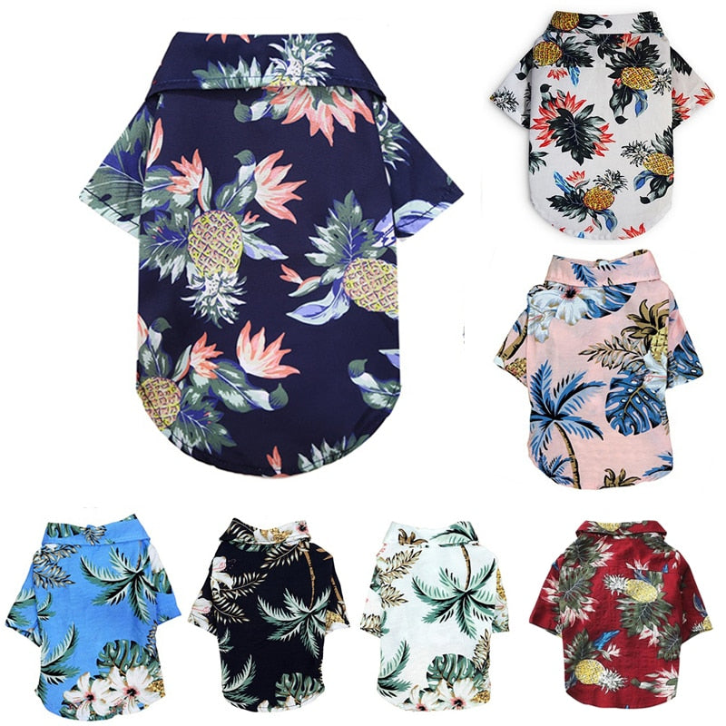 FLORAL PRINTED CAT DOG CLOTHES