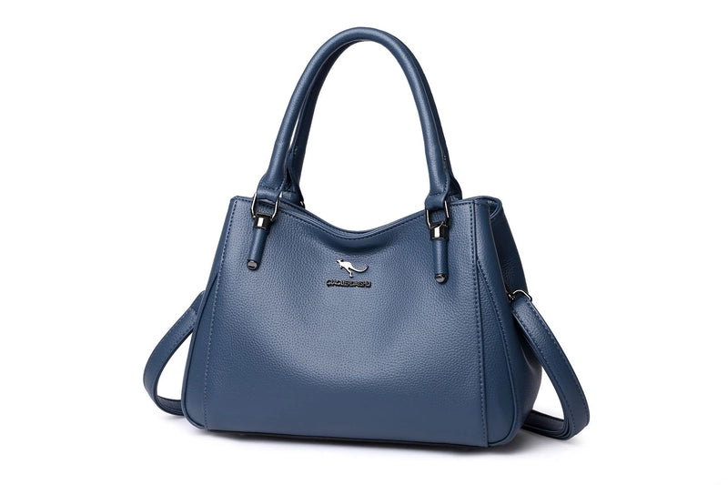Women's Medium Pu Leather Solid Color Elegant Vintage Style Square Zipper Crossbody Bag