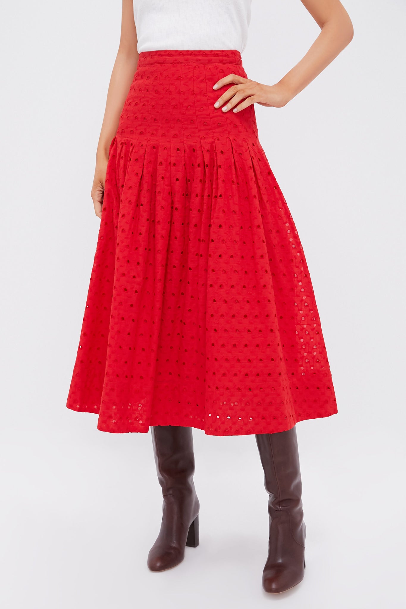 Red Rose The Rhythm Skirt