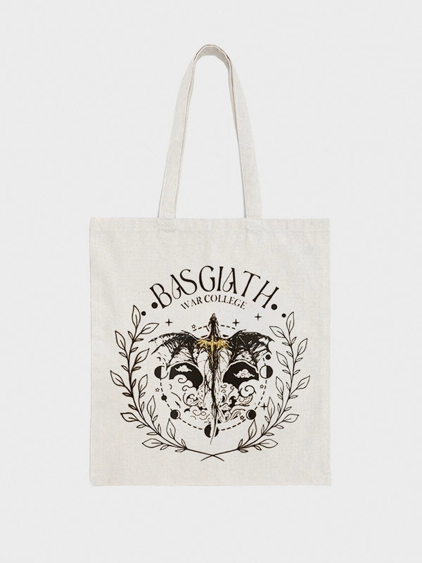 Hot Sale Fourth Wing Science Fiction Bag Bat Boy Mixed Blood Camp Novel SJM Novel Crescent City Canvas Bag