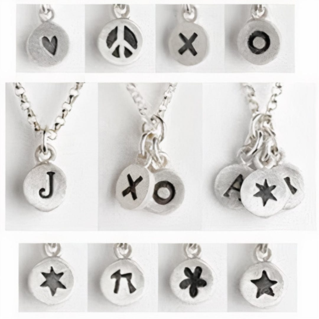 Personalized Tiny Dot Necklace - Choice of Charms