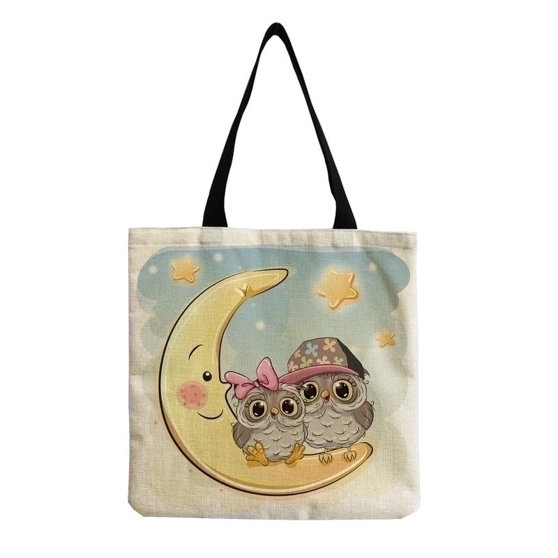 Women's Casual Cartoon Shopping Bags