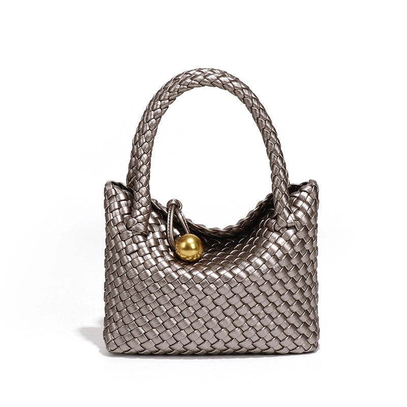 Women's Small Pu Leather Solid Color Elegant Vintage Style Streetwear Square Buckle Handbag