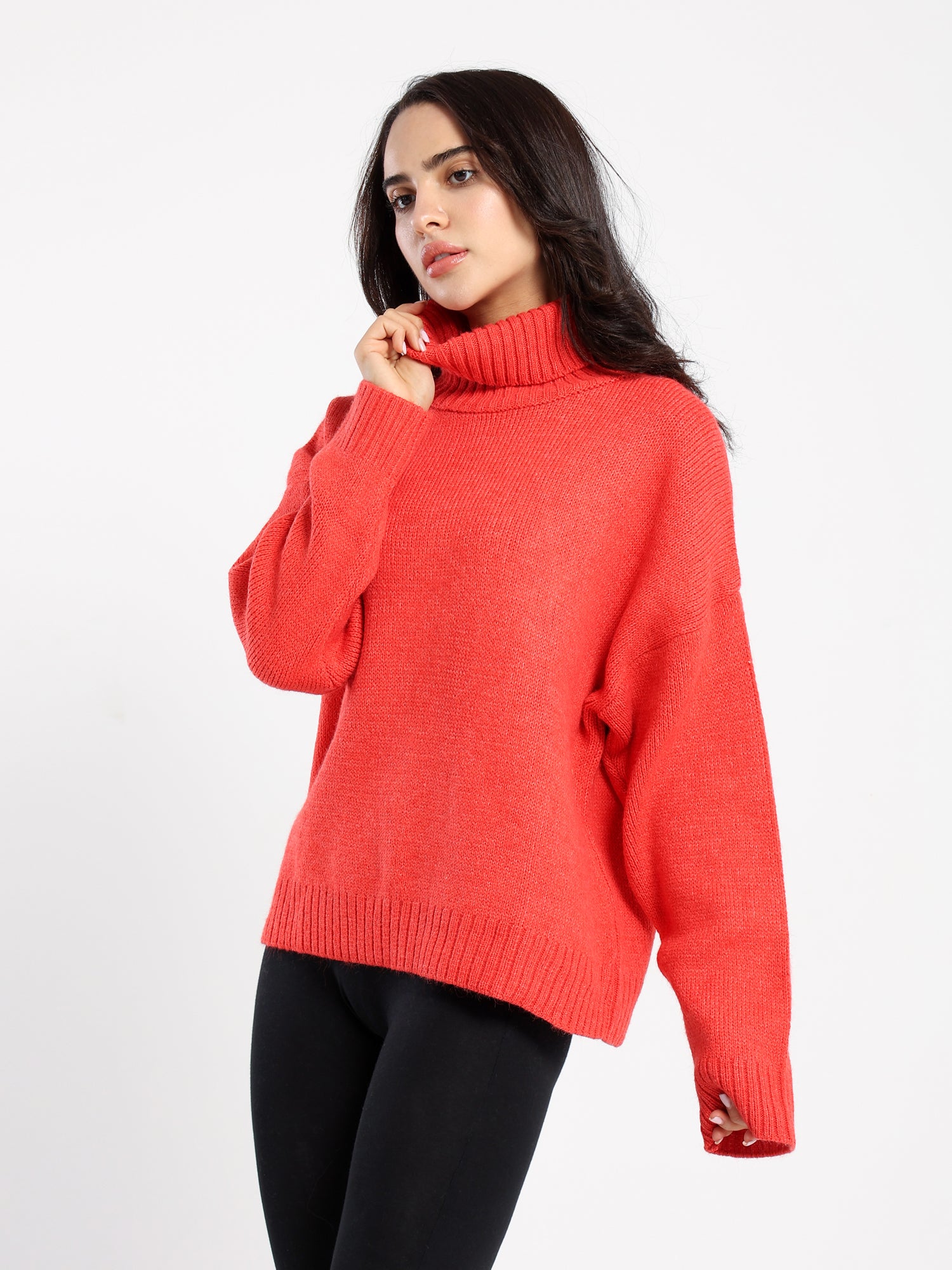 Casual Knitwear Pullover Turtleneck