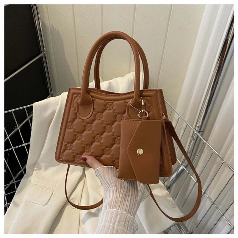 Women's Large Small Summer Pu Leather Solid Color Elegant Basic Classic Style Zipper Handbag