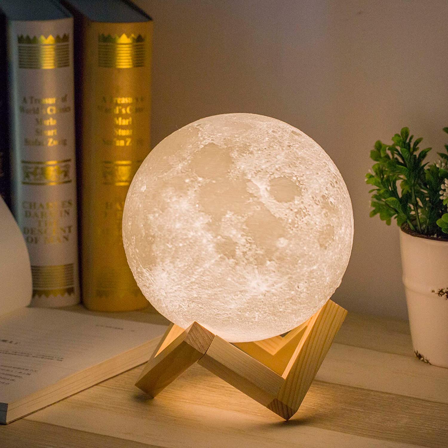 3D MOON LIGHT RECHARGEABLE LAMP