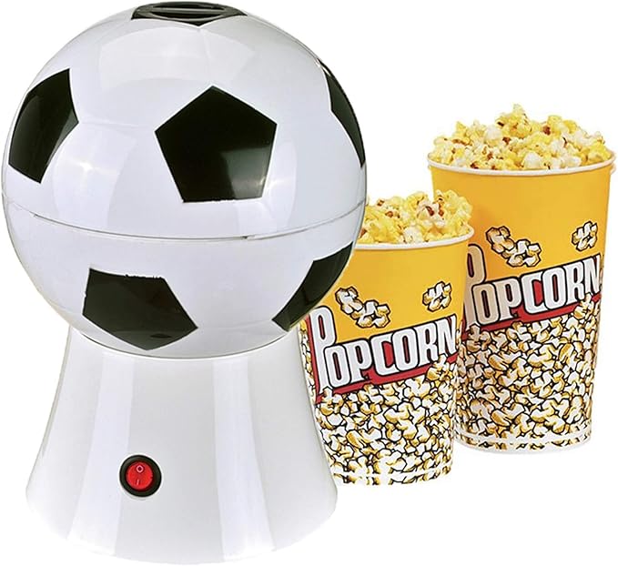 Hot Air Popcorn Maker.Football Edition Popcorn Machine