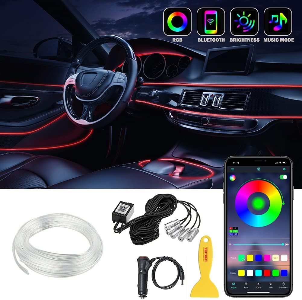 USB LED Cold Light Central Control Car Modified Atmosphere Light Strip