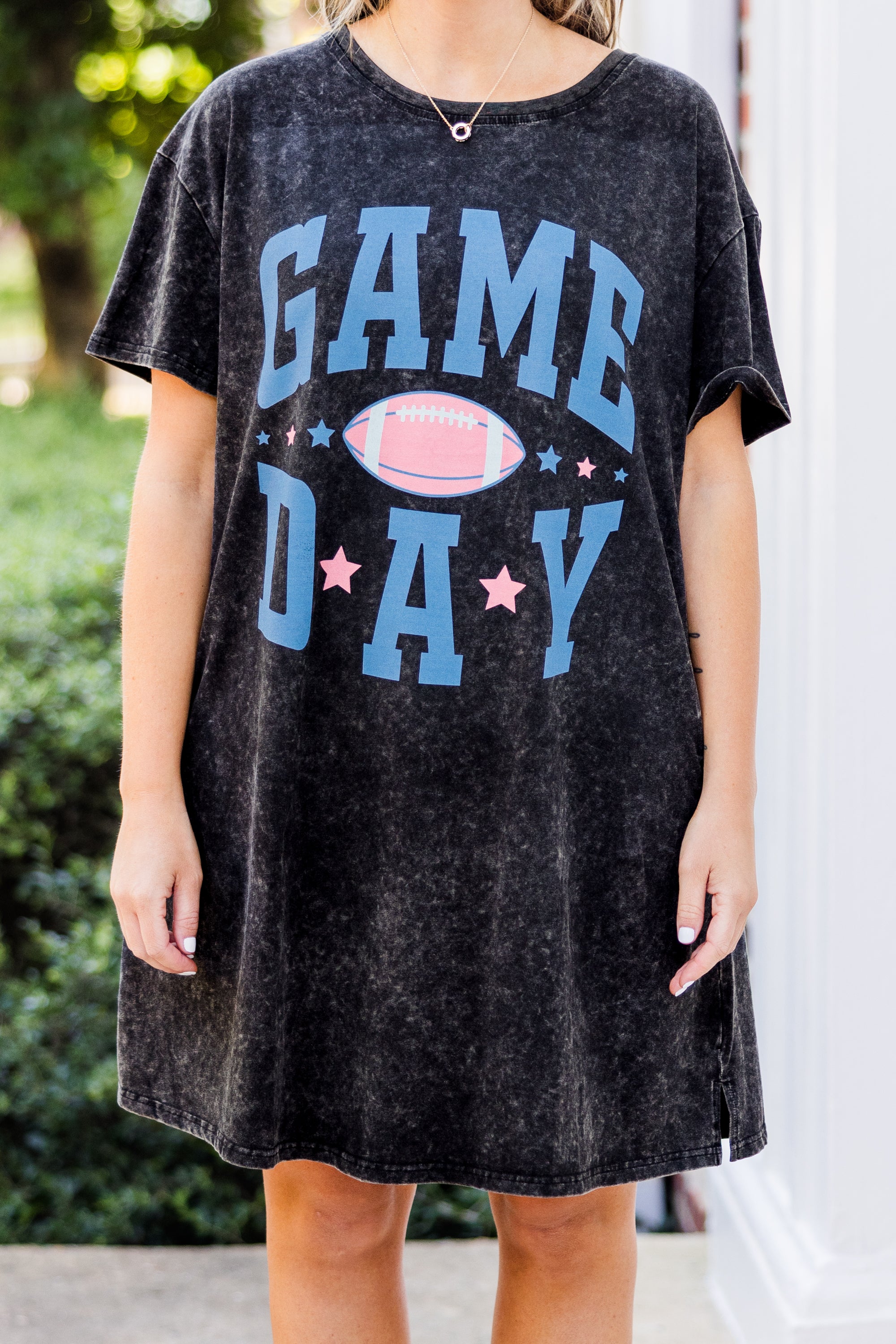 Game Days Are For The Girls T-Shirt Dress. Black