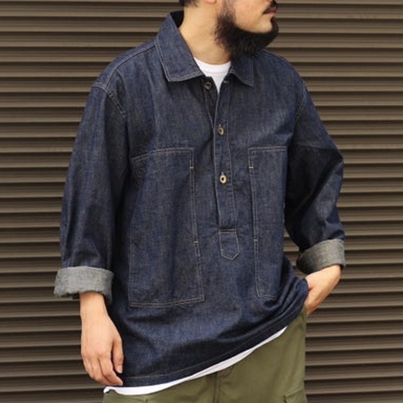 US ARMY 10.5 oz Denim Pullover Shirt