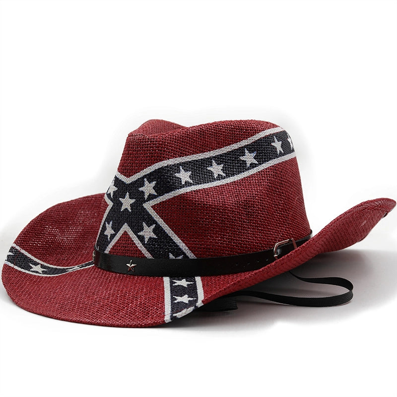 Fashion Sailor Dance American Flag Retro Western Cowboy Hat