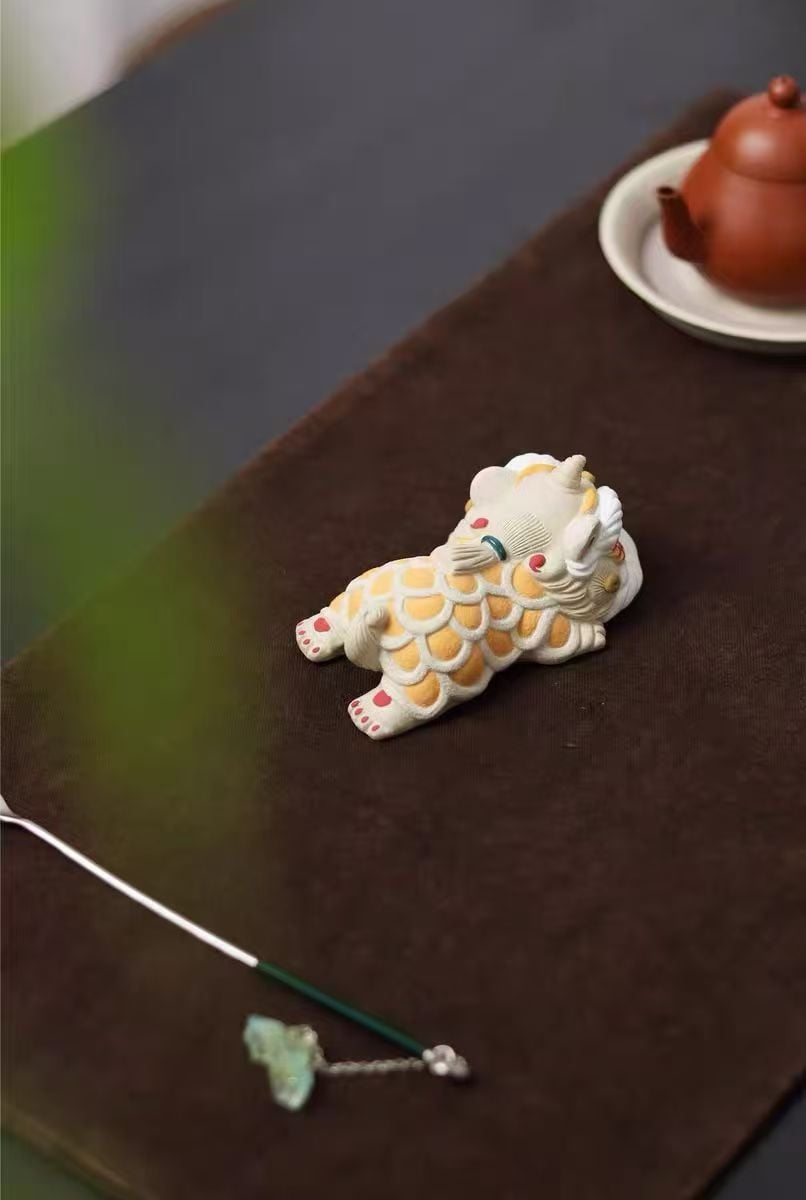 Yixing Purple Clay Awakened Lion