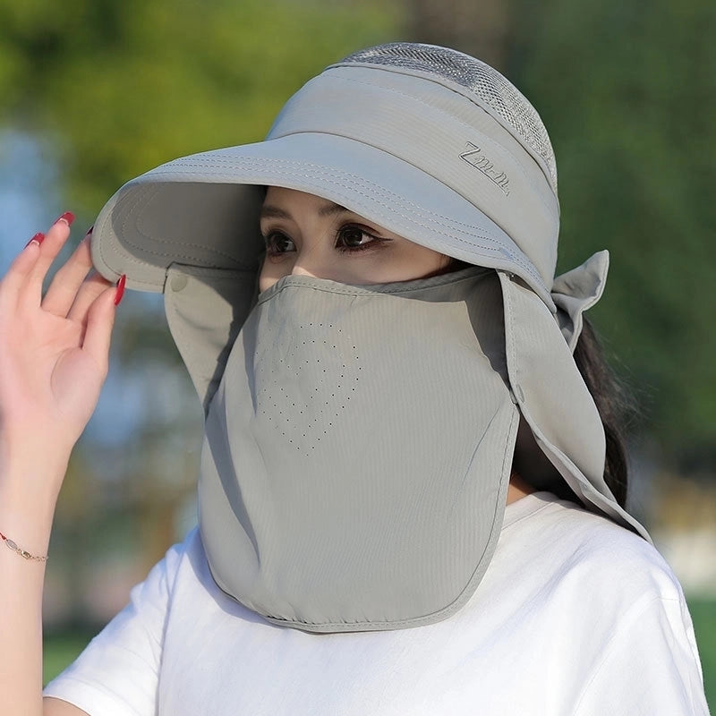 Women's Minimalist Solid Color Big Eaves Sun Hat
