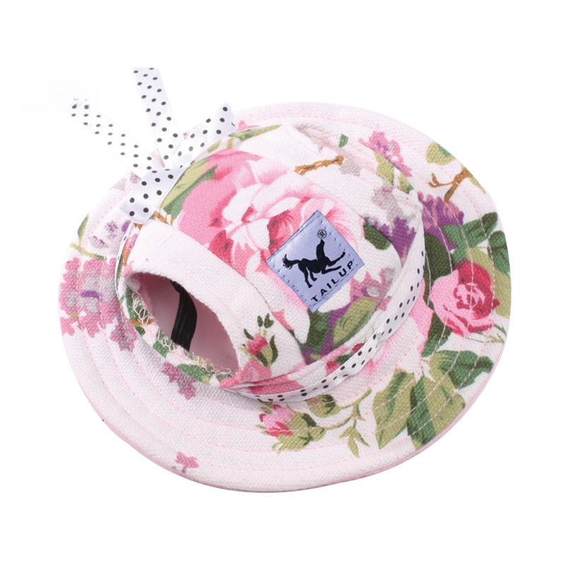 New Pet Products Mesh Breathable Sun Hat Cat And Dog Top Hat Princess Hat