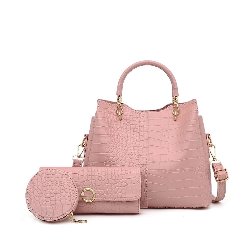 Women's Medium All Seasons Pu Leather Fashion Bag Sets