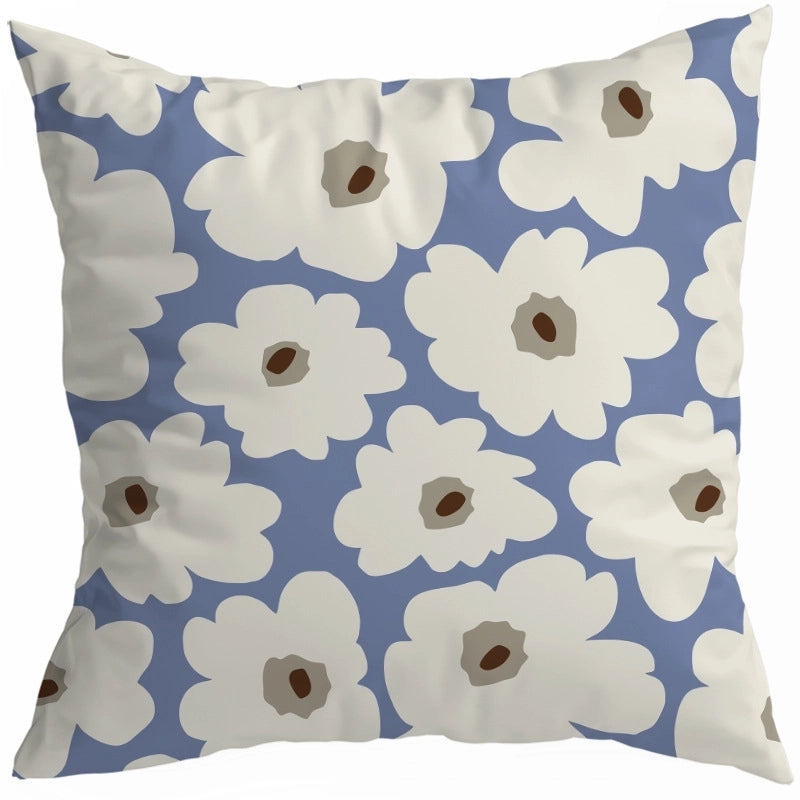 Exaggerated Modern Style Artistic Geometric Color Block Fibre Peach Skin Pillow Cases