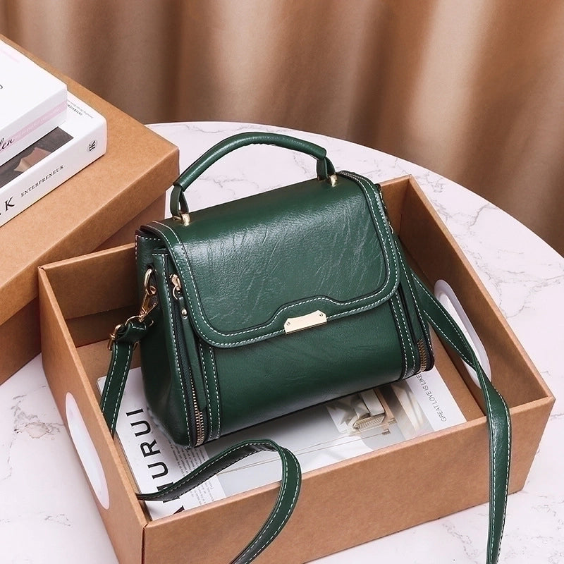Women's Small All Seasons Pu Leather Basic Square Bag