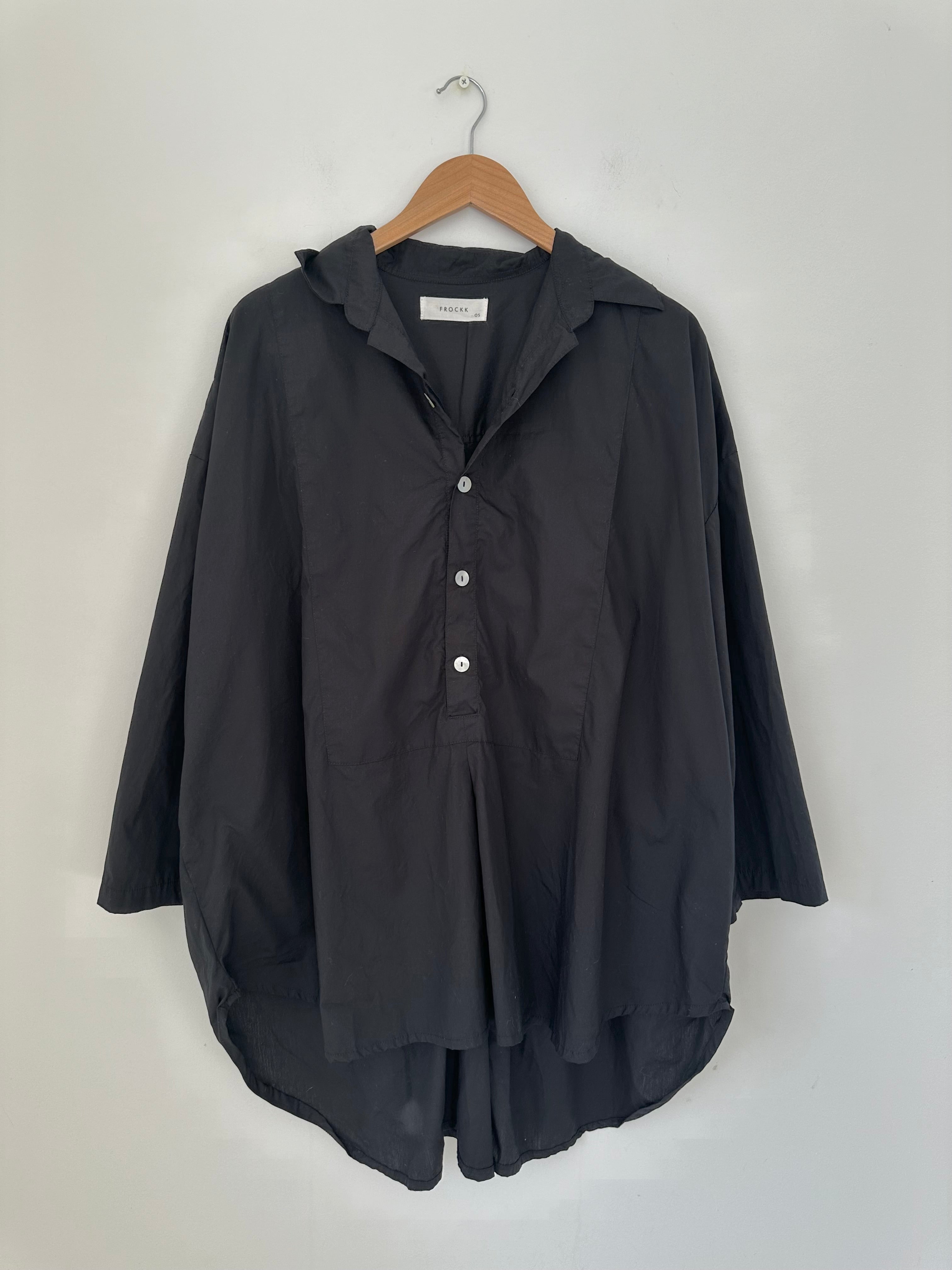 megan shirt-black cotton