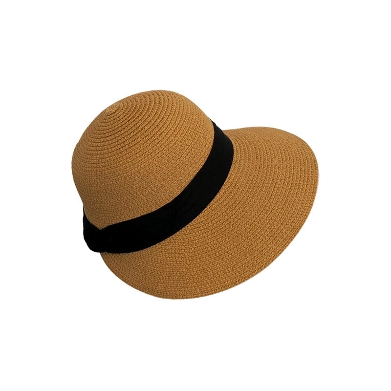 Simple Big Brim Straw Hat Female Summer Beach Holiday Seaside Sun Hat