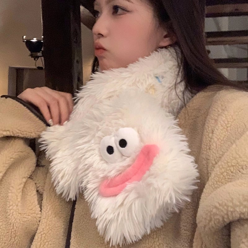 Women's Sweet Cartoon Flower Polyester Scarf