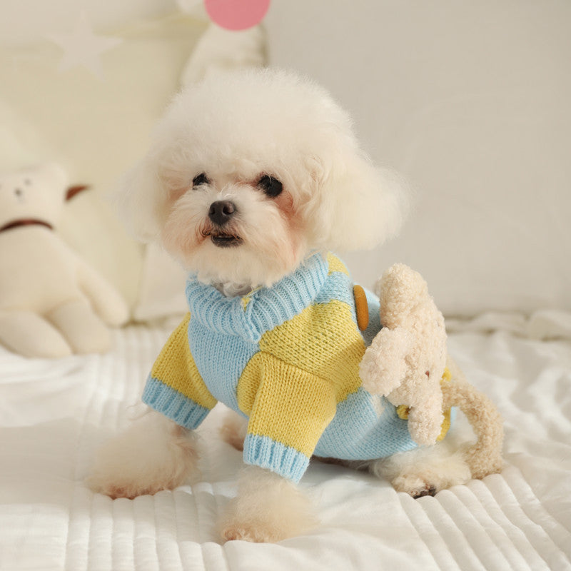 Warm Dog Cat Sweater with Doll