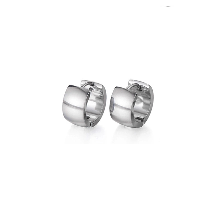 Minimalist Geometric Polishing Stainless Steel No Inlaid Stainless Steel Earrings