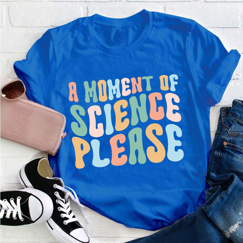 A Moment Of Science Please Teacher T-Shirt