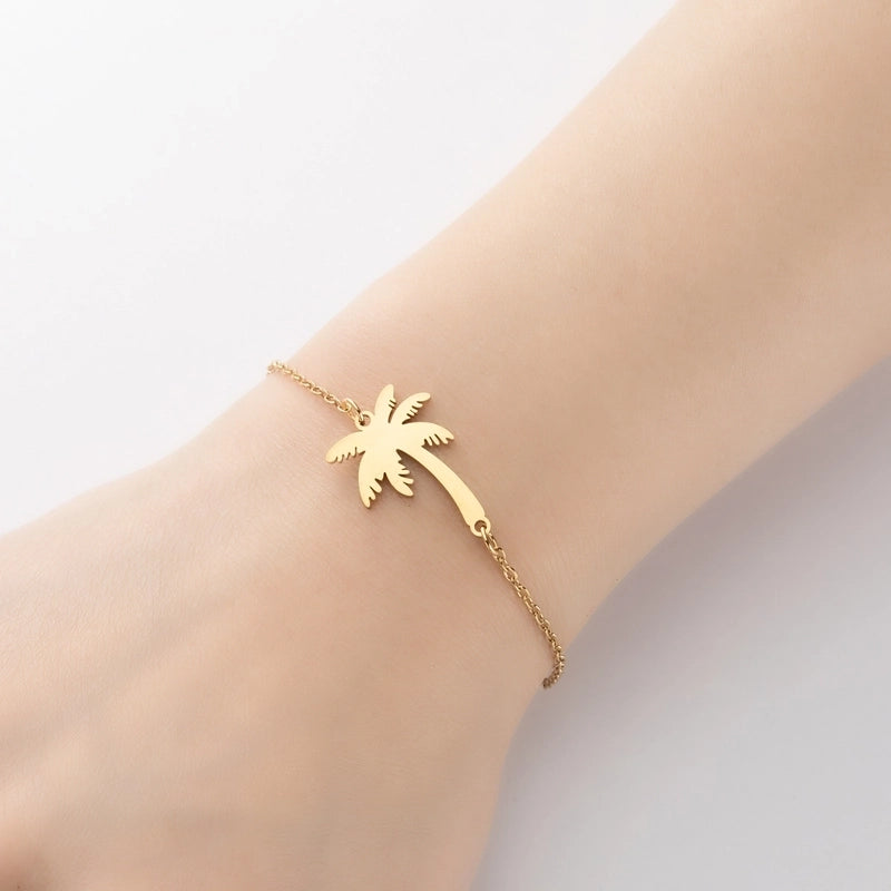 Minimalist Geometric Titanium Steel Bracelets Plating No Inlaid Stainless Steel Bracelets