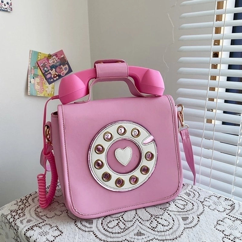 Fashion Creative Gradient Color Telephone Messenger Bag