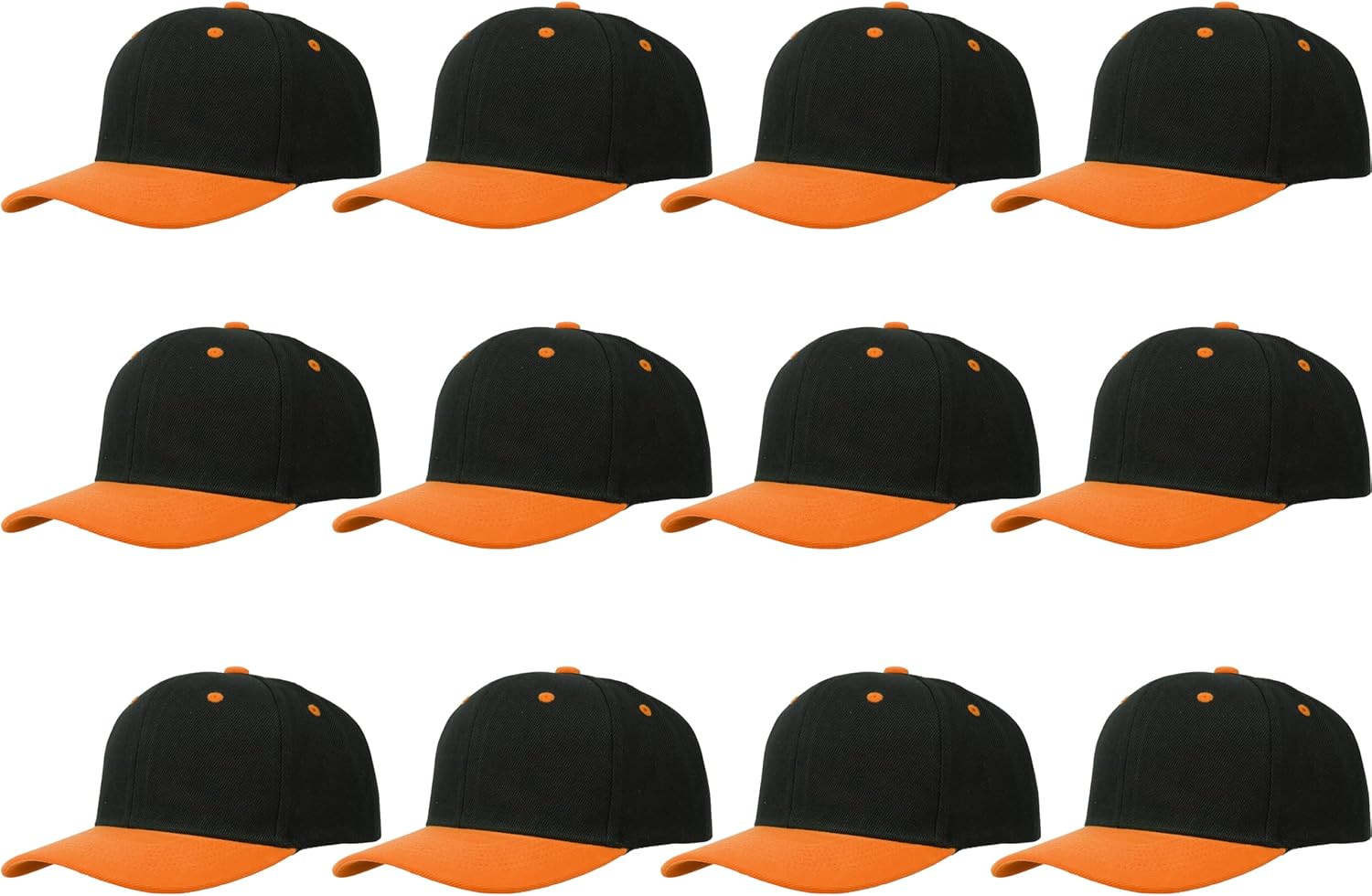 Gelante Plain Blank Baseball Caps Adjustable Back Strap Wholesale LOT 12 PC'S