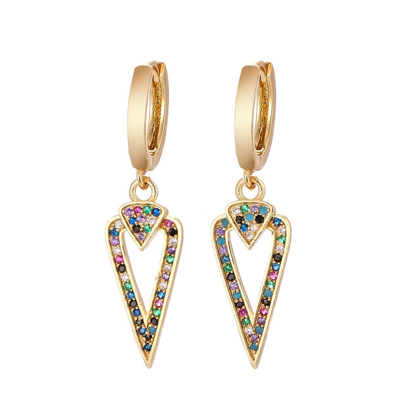 Copper Plating Geometric Zircon