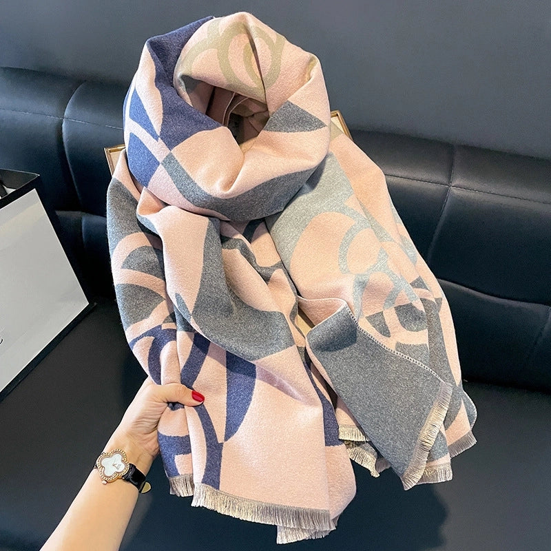 Women's Casual Vintage Style Classic Style Printing Polyester Scarf Shawl