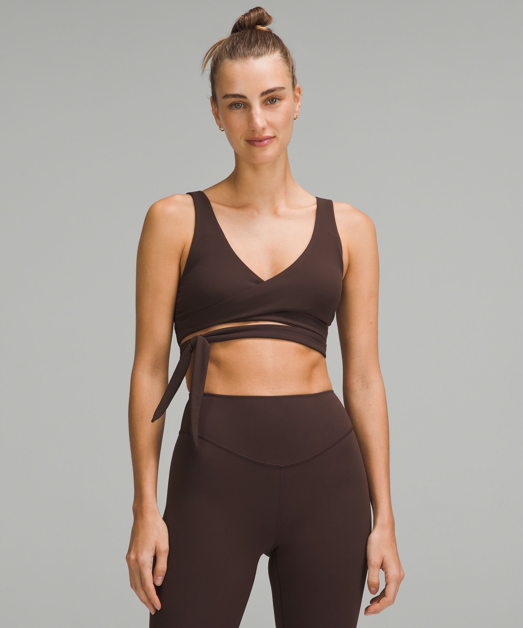 Nulu Wrap-Front Tie Bra Light Support, A/B Cup