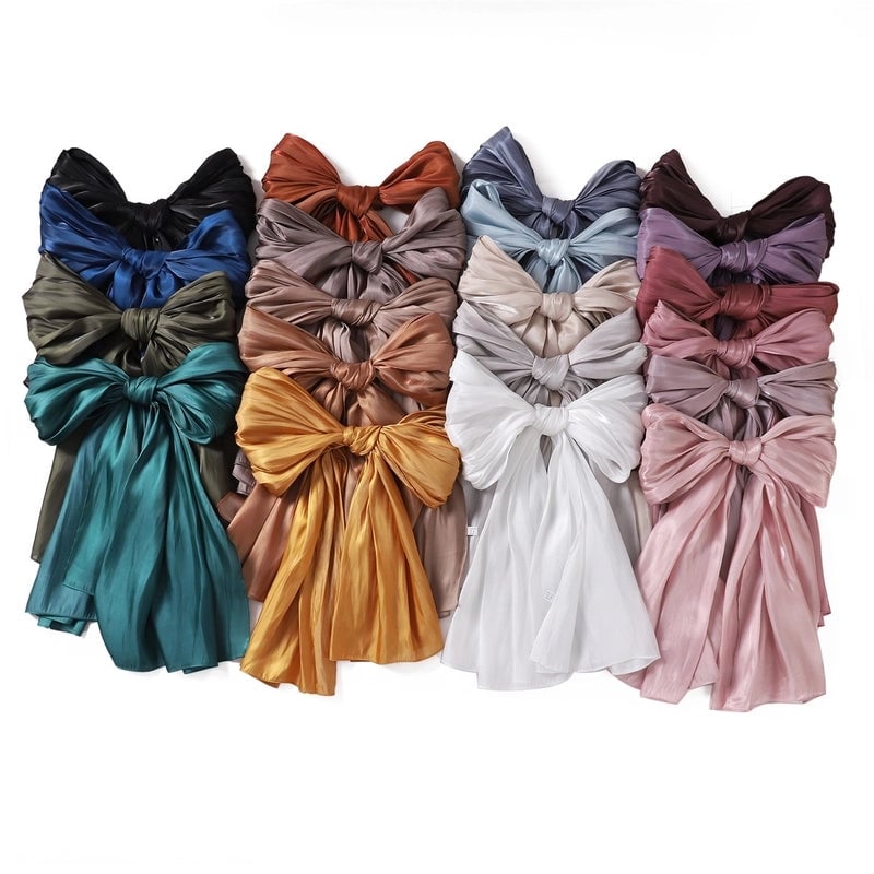 Spring And Summer New Thin Soft Shiny Satin Scarf Female Malay Indonesian Long Scarf Scarf Sun Protection Shawl