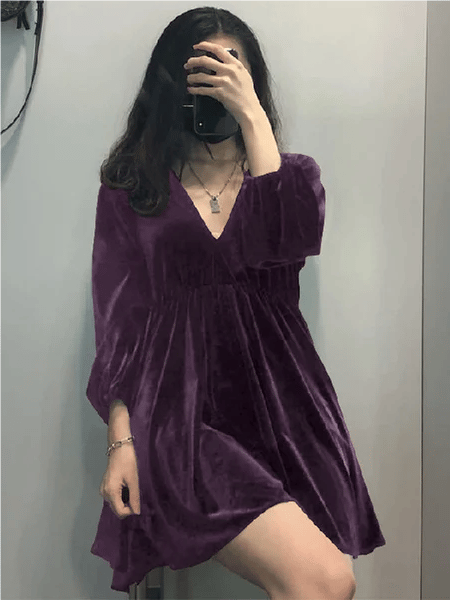 🎄🎁 Christmas Promotion 49% OFF - Portia Velvet Mini Dress