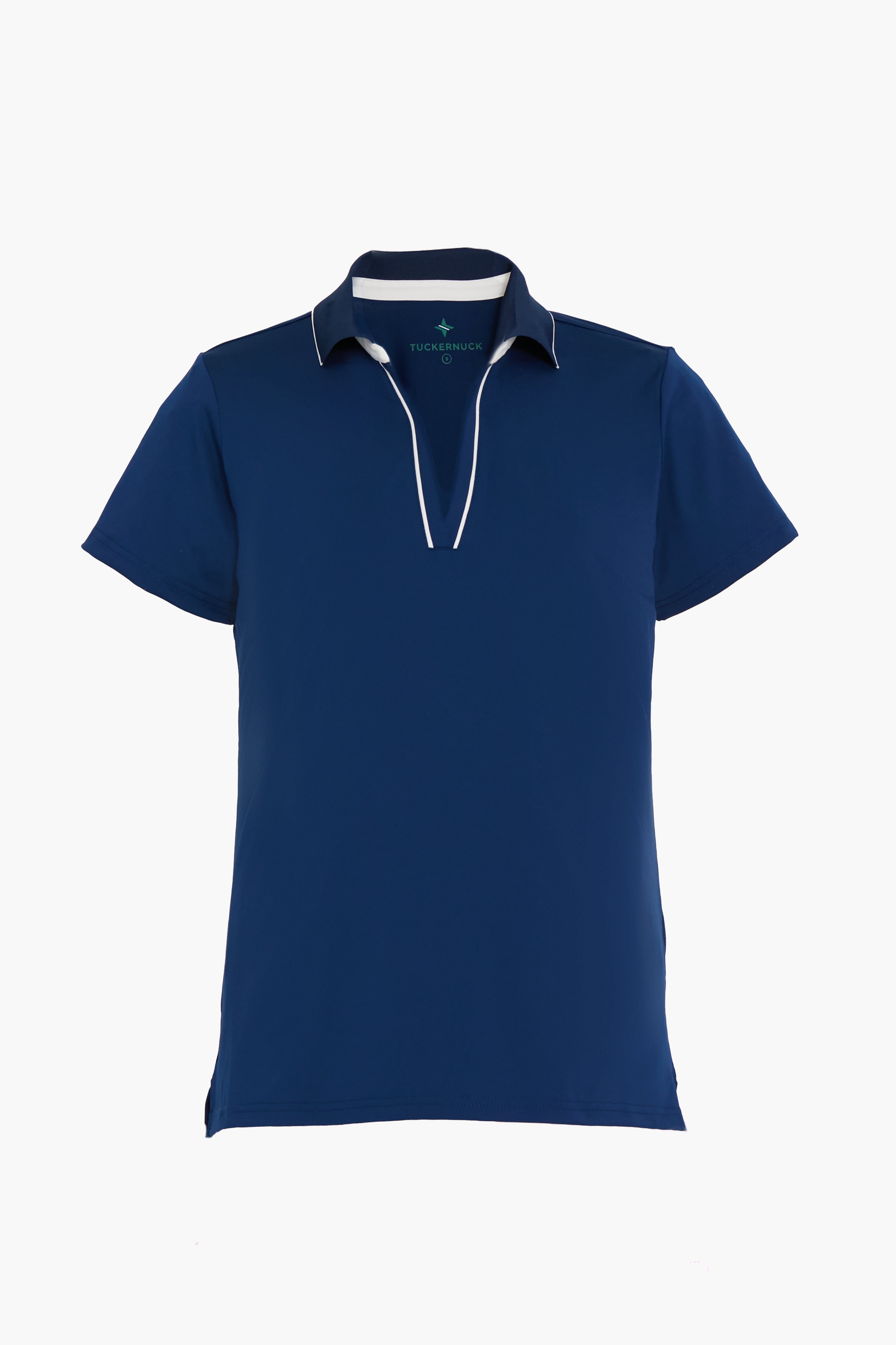 Navy Short Sleeve Caroline Polo