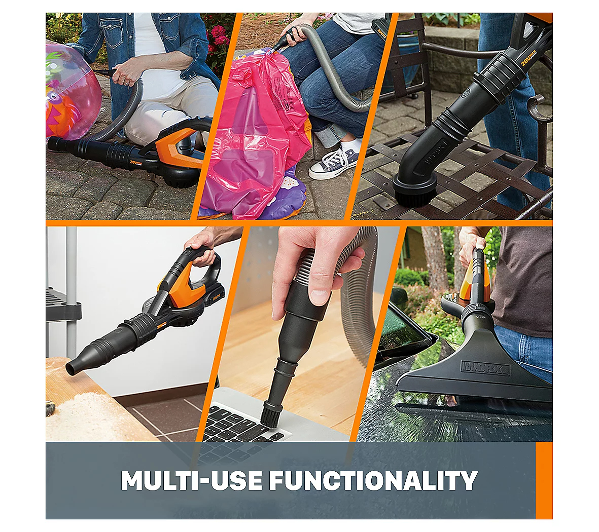 Black Friday Limited Offer🖤Buy 1 Get 1 Free🎁20V PowerShare WORX AIR Cordless Leaf Blower / Sweeper🍂🍂