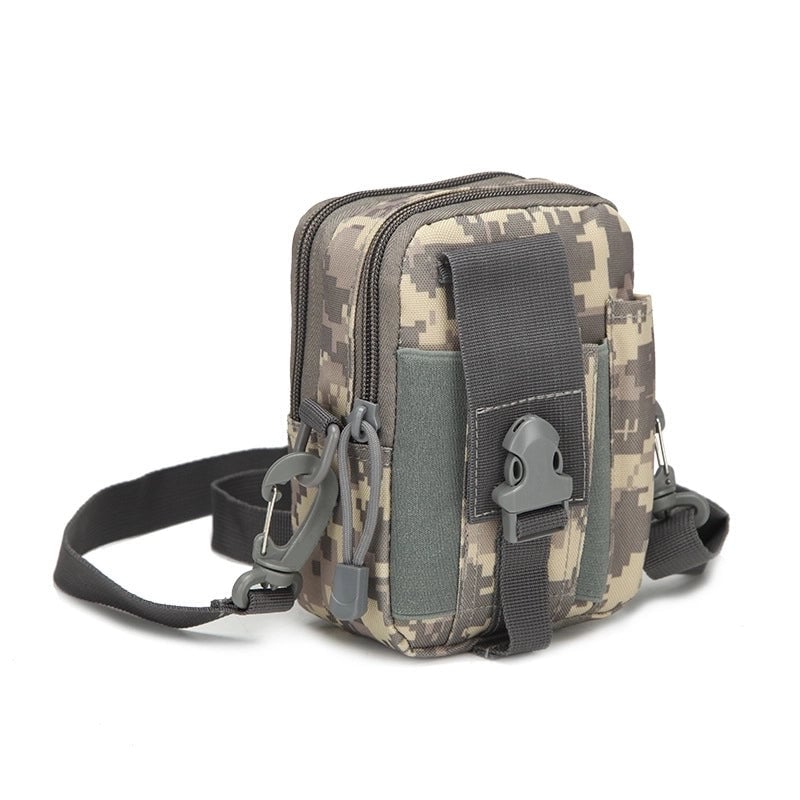 Men's Sports Solid Color Camouflage Oxford Cloth Running Waist Bags