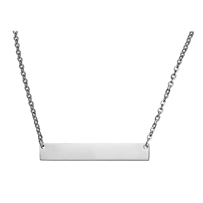 Minimalist Solid Color Stainless Steel Plating 18k Gold Plated Pendant Necklace