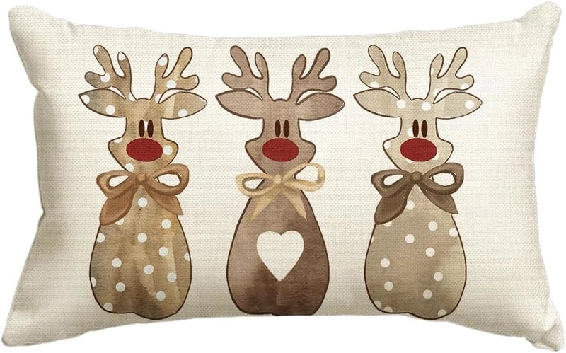 Christmas Vacation Letter Linen Pillow Cases Couch & Sofa Decor